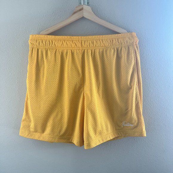 FEATURE WEST MESH SHORTS - YELLOW - Picture 1 of 9